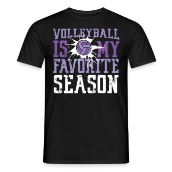 Volleyball Player Team Volleyball - Men's T-Shirt - black - Front - AI Model Male 178 light (178cm)