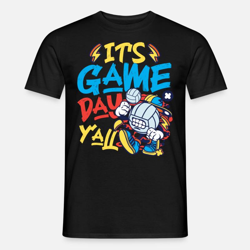 Volleyball Player Team It's Game - Männer T-Shirt - Schwarz