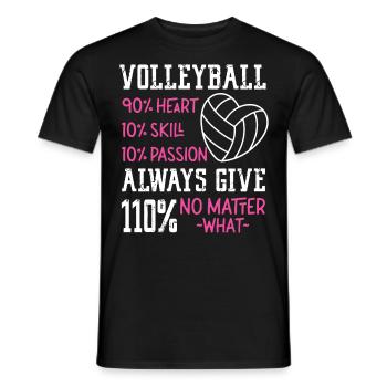 Volleyball Player Team Volleyball - Men's T-Shirt - black - Front - AI Model Male 178 light (178cm)