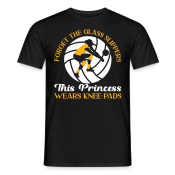Volleyball Player Team Forget The - Männer T-Shirt - Schwarz - Vorne - AI Model Male 178 light (178cm)