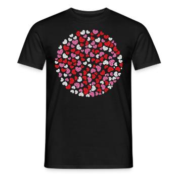 Volleyball Player Team Valentines - Männer T-Shirt - Schwarz - Vorne - AI Model Male 178 light (178cm)