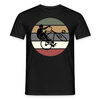 Balle de cyclisme - T-shirt homme - noir - Devant - AI Model Male 178 light (178cm)