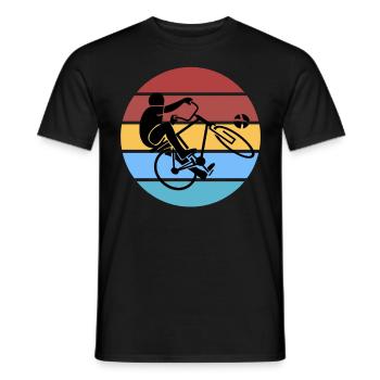 Balle de cyclisme - T-shirt homme - noir - Devant - AI Model Male 178 light (178cm)