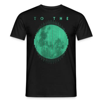 Aktiediagram Stearinlys Crypto Quote Til Månen - Mænd T-shirt - sort - Foran - AI Model Male 178 light (178cm)
