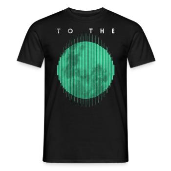 Crypto Trading Stock Chart Cot to the Moon - T-shirt homme - noir - Devant - AI Model Male 178 light (178cm)