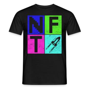 Crypto Art Lover Sign Non Fungible Token NFT - Männer T-Shirt - Schwarz - Vorne - AI Model Male 178 light (178cm)