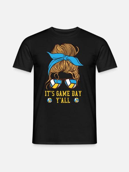 Joueuse de volleyball Équipe Fille - T-shirt homme - noir