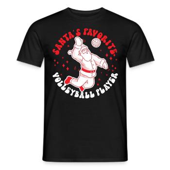 Volleyball Player Team Christmas - Männer T-Shirt - Schwarz - Vorne - AI Model Male 178 light (178cm)
