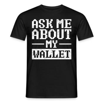 Vintage Crypto NFT Cadeau Crypto Crypto-monnaie - T-shirt homme - noir - Devant - AI Model Male 178 light (178cm)