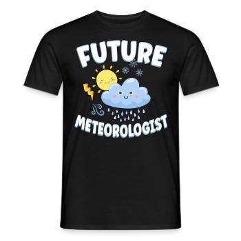 Meteorologist Weather Forecast - Men's T-Shirt - black - Front - AI Model Male 178 light (178cm)