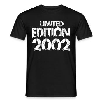 Édition limitée 2002 - T-shirt homme - noir - Devant - AI Model Male 178 light (178cm)