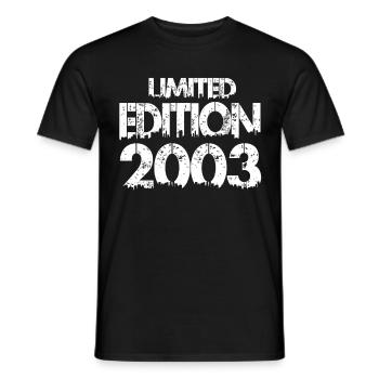 Édition limitée 2003 - T-shirt homme - noir - Devant - AI Model Male 178 light (178cm)