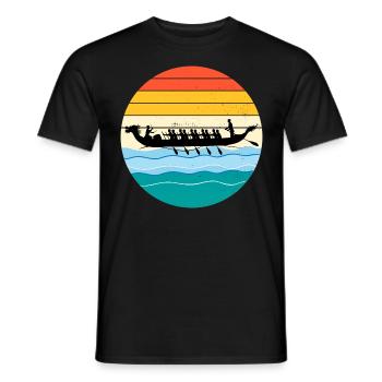 Dragon Boat Racing Crew Paddlers Water Sport - Men's T-Shirt - black - Front - AI Model Male 178 light (178cm)