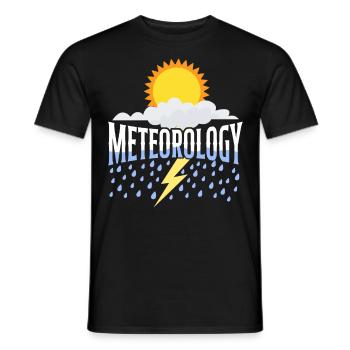 Meteorologist Weather Forecast - Men's T-Shirt - black - Front - AI Model Male 178 light (178cm)