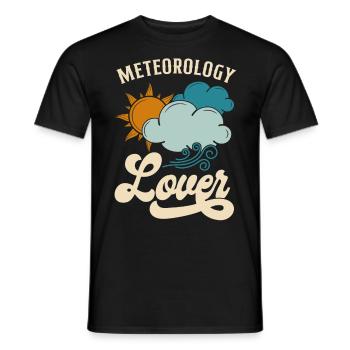Meteorologist Weather Forecast - Men's T-Shirt - black - Front - AI Model Male 178 light (178cm)
