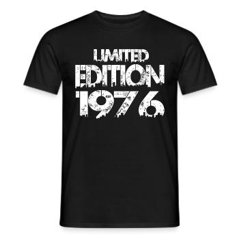 Édition limitée 1976 - T-shirt homme - noir - Devant - AI Model Male 178 light (178cm)