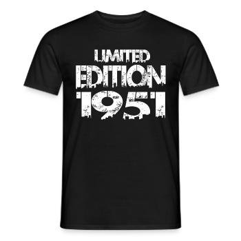 Édition limitée 1951 - T-shirt homme - noir - Devant - AI Model Male 178 light (178cm)