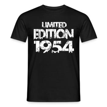 Édition limitée 1954 - T-shirt homme - noir - Devant - AI Model Male 178 light (178cm)