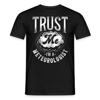 Meteorologist Weather Forecast - Men's T-Shirt - black - Front - AI Model Male 178 light (178cm)