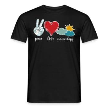 Meteorologist Weather Forecast - Men's T-Shirt - black - Front - AI Model Male 178 light (178cm)