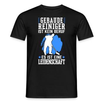 Gebäudereiniger ist kein Beruf Fensterputzer - Männer T-Shirt - Schwarz - Vorne - AI Model Male 178 light (178cm)