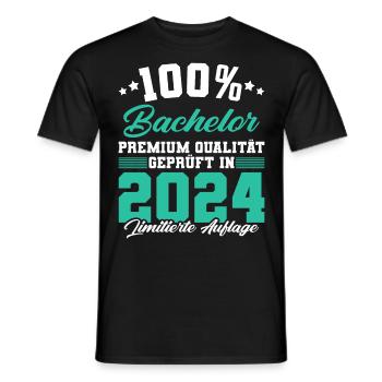 Bachelor 2024 Limitierte Auflage - Männer T-Shirt - Schwarz - Vorne - AI Model Male 178 light (178cm)