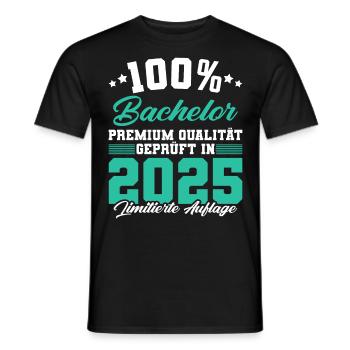 Bachelor 2025 Limitierte Auflage - Männer T-Shirt - Schwarz - Vorne - AI Model Male 178 light (178cm)