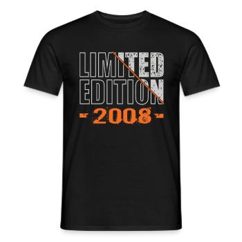 Limited Edition 2008 - Männer T-Shirt - Schwarz - Vorne - AI Model Male 178 light (178cm)