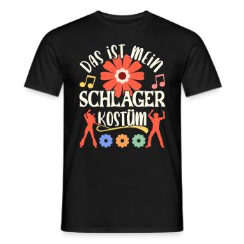 Schlager Schlagermusik Schlagerfan Party Kostüm - Männer T-Shirt - Schwarz - Vorne - AI Model Male 178 light (178cm)