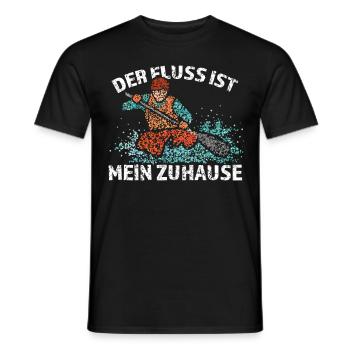 Kanufahren Kanufahrer Kanu Wildwasser Rafting - Männer T-Shirt - Schwarz - Vorne - AI Model Male 178 light (178cm)
