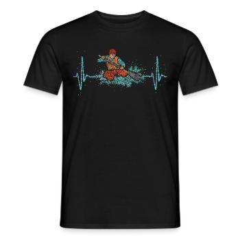 Canoë Canoë Sports nautiques Heartbeat Paddle - T-shirt homme - noir - Devant - AI Model Male 178 light (178cm)