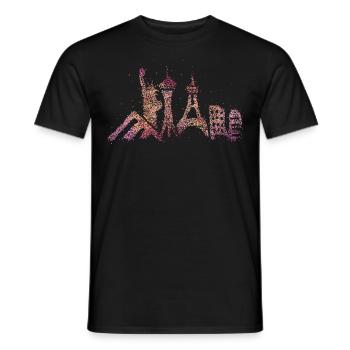 Las Vegas Skyline Silhouette Städtetrip Casino - Männer T-Shirt - Schwarz - Vorne - AI Model Male 178 light (178cm)
