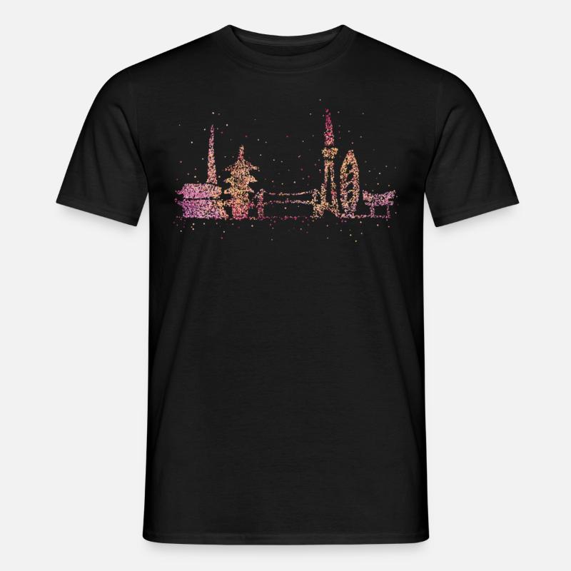 Tokyo Skyline Silhouette Städtetrip Japan Geschenk - Männer T-Shirt - Schwarz