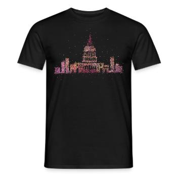 Düsseldorf Skyline Silhouette Düsseldorfer - Männer T-Shirt - Schwarz - Vorne - AI Model Male 178 light (178cm)