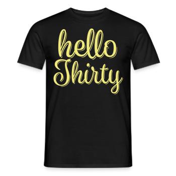Félicitations pour le 30e anniversaire - T-shirt homme - noir - Devant - AI Model Male 178 light (178cm)