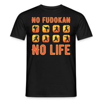 No Fudokan no Life le T-shirt de karaté cool - T-shirt homme - noir - Devant - AI Model Male 178 light (178cm)