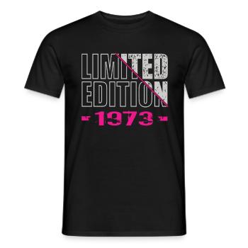 Édition limitée 1973 - T-shirt homme - noir - Devant - AI Model Male 178 light (178cm)