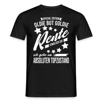 Rente im absoluten Topzustand Rentnerin Geschenk - Männer T-Shirt - Schwarz - Vorne - AI Model Male 178 light (178cm)
