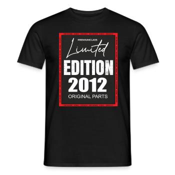 Limited Edition 2012 - Männer T-Shirt - Schwarz - Vorne - AI Model Male 178 light (178cm)