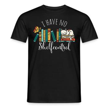 Shelfcontrol Bücher Lesen Bibliothekarin Roman - Männer T-Shirt - Schwarz - Vorne - AI Model Male 178 light (178cm)