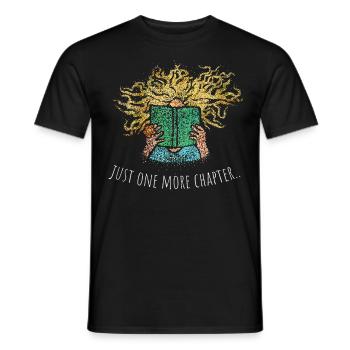 Juste un chapitre de plus Livres Lire Fan de livres - T-shirt homme - noir - Devant - AI Model Male 178 light (178cm)