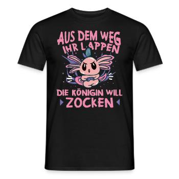 Aus Dem Weg Ihr Lappen der König Will Zocken Gamer - Männer T-Shirt - Schwarz - Vorne - AI Model Male 178 light (178cm)