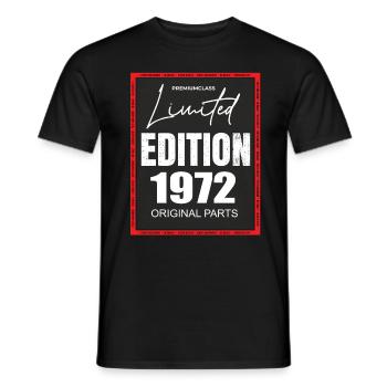 Édition limitée 1972 - T-shirt homme - noir - Devant - AI Model Male 178 light (178cm)