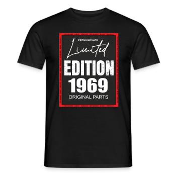 Édition limitée 1969 - T-shirt homme - noir - Devant - AI Model Male 178 light (178cm)