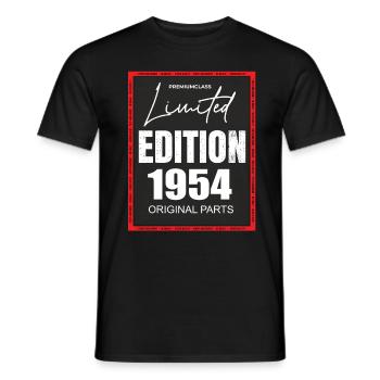 Édition limitée 1954 - T-shirt homme - noir - Devant - AI Model Male 178 light (178cm)