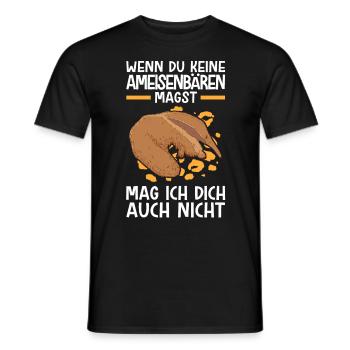 Ameisenbären nicht mögen Ameisenfresser - Männer T-Shirt - Schwarz - Vorne - AI Model Male 178 light (178cm)