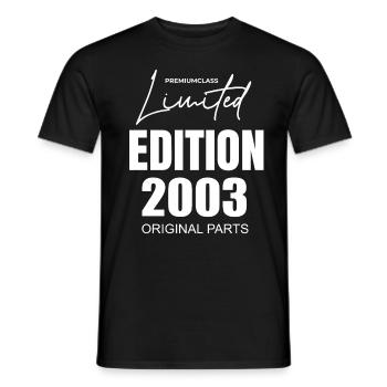 Édition limitée 2003 - T-shirt homme - noir - Devant - AI Model Male 178 light (178cm)