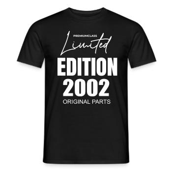 Édition limitée 2002 - T-shirt homme - noir - Devant - AI Model Male 178 light (178cm)