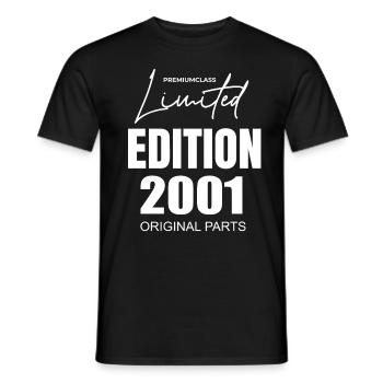 Limited Edition 2001 - Männer T-Shirt - Schwarz - Vorne - AI Model Male 178 light (178cm)