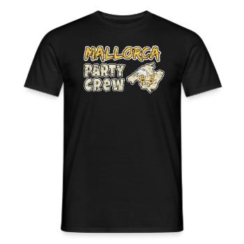 Mallorca Party Crew - Men's T-Shirt - black - Front - AI Model Male 178 light (178cm)